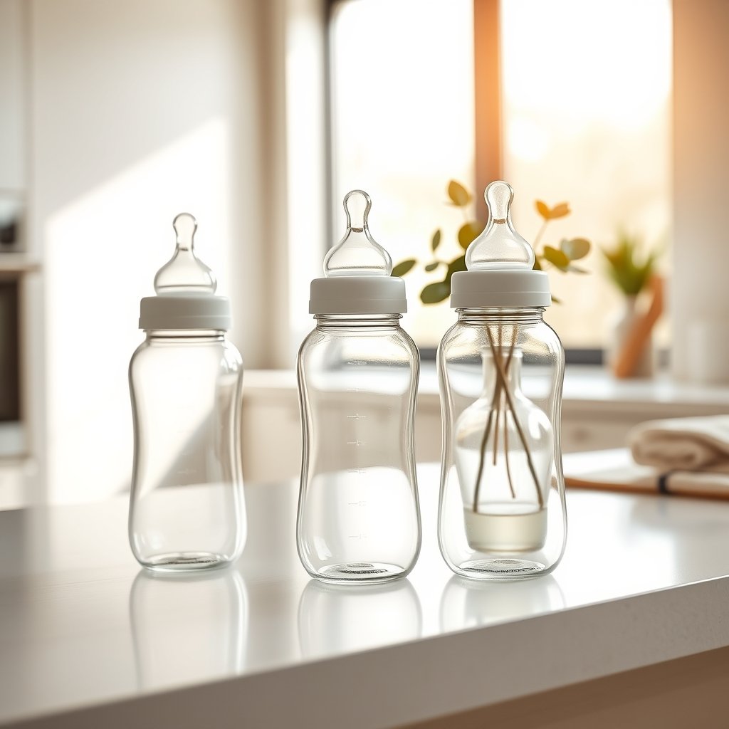 glass bottles product view