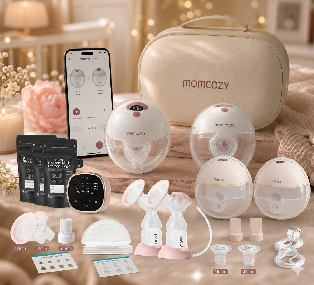 NCVI vs Momcozy M5 vs Paruu Wearable Breast Pump (2026): Honest Mom-to-Mom Comparison